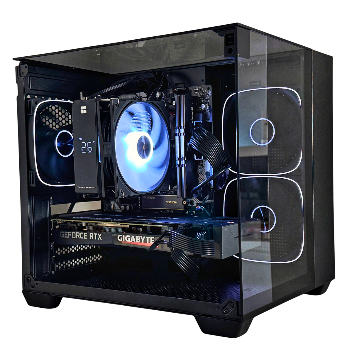 PC Bakery Core - RX 7600 - Ryzen 5 5500 - 16GB RAM - Black