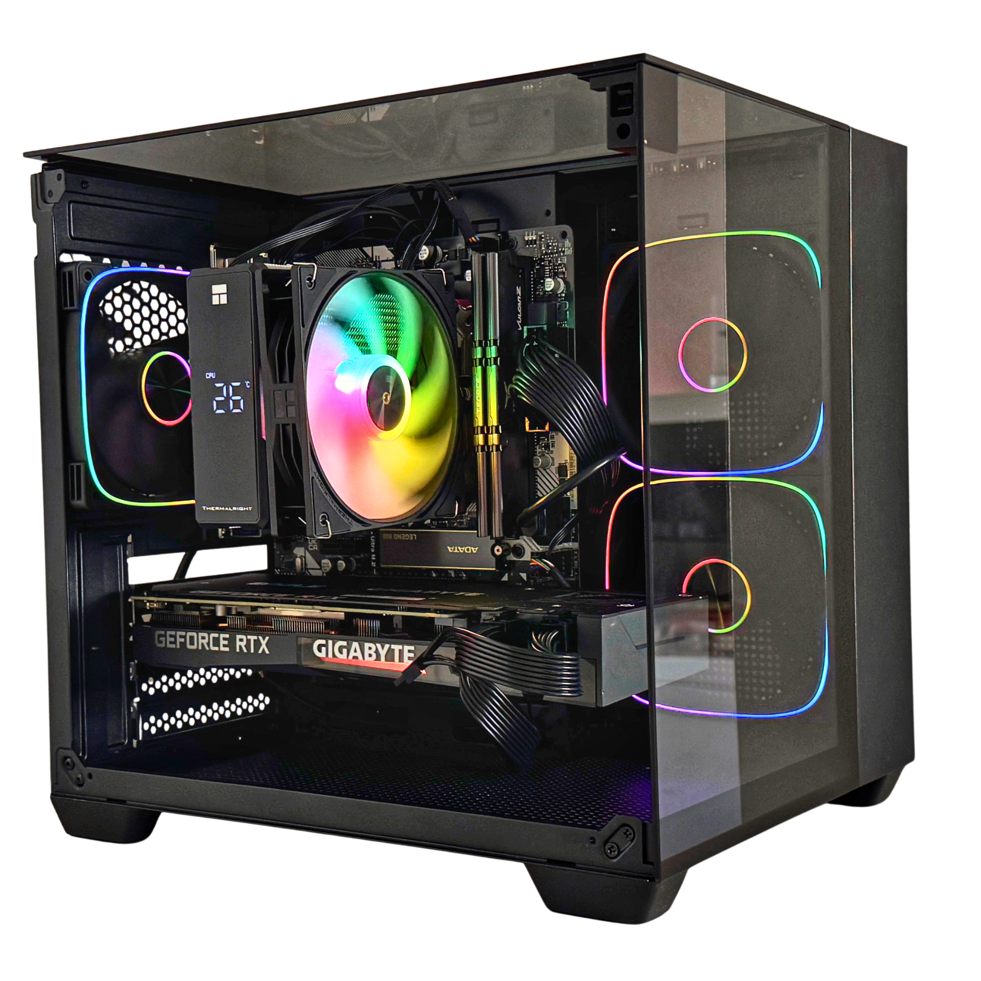 PC Bakery Core - RX 7600 - Ryzen 5 5500 - 16GB RAM - Black