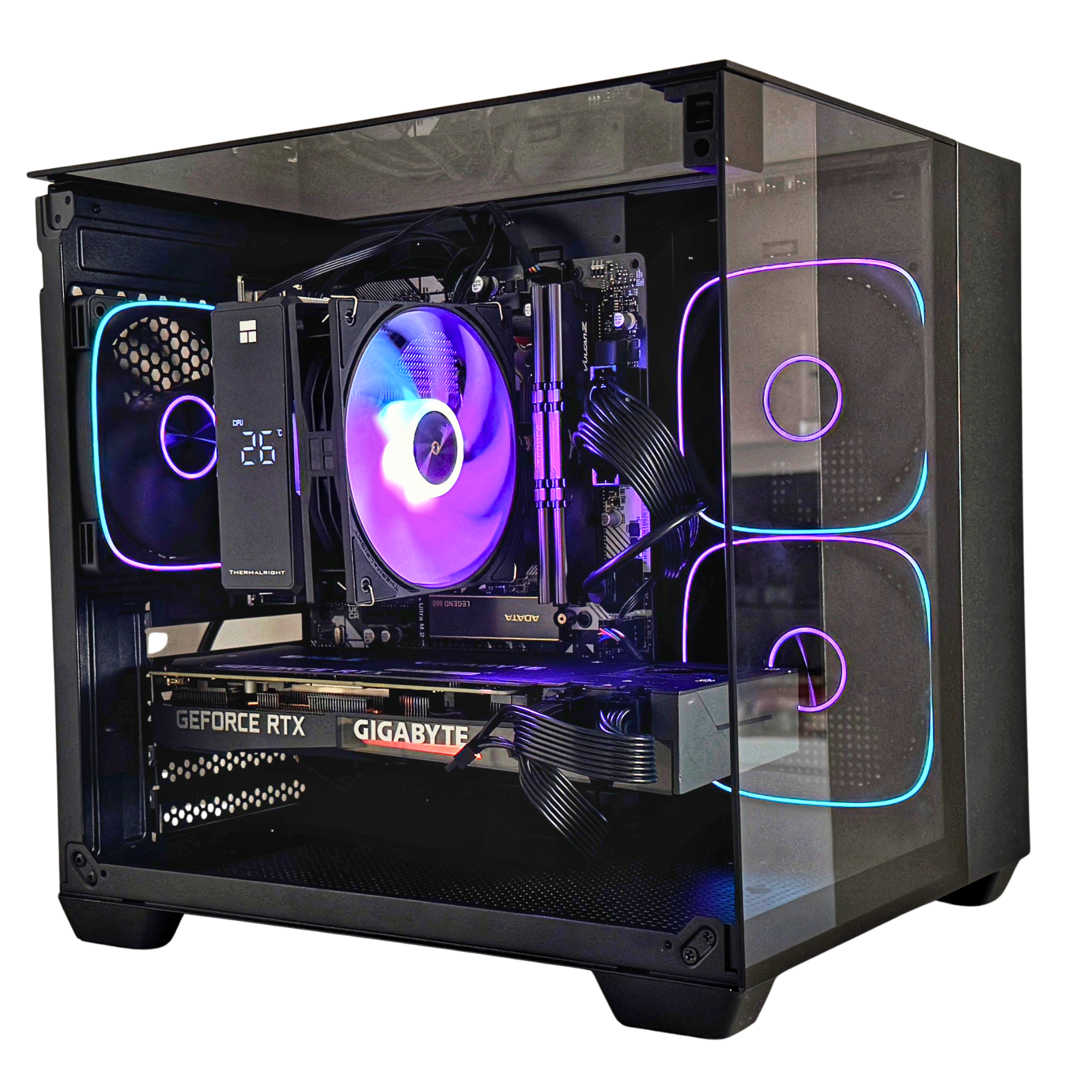 PC Bakery Core - RX 7600 - Ryzen 5 5500 - 16GB RAM - Black