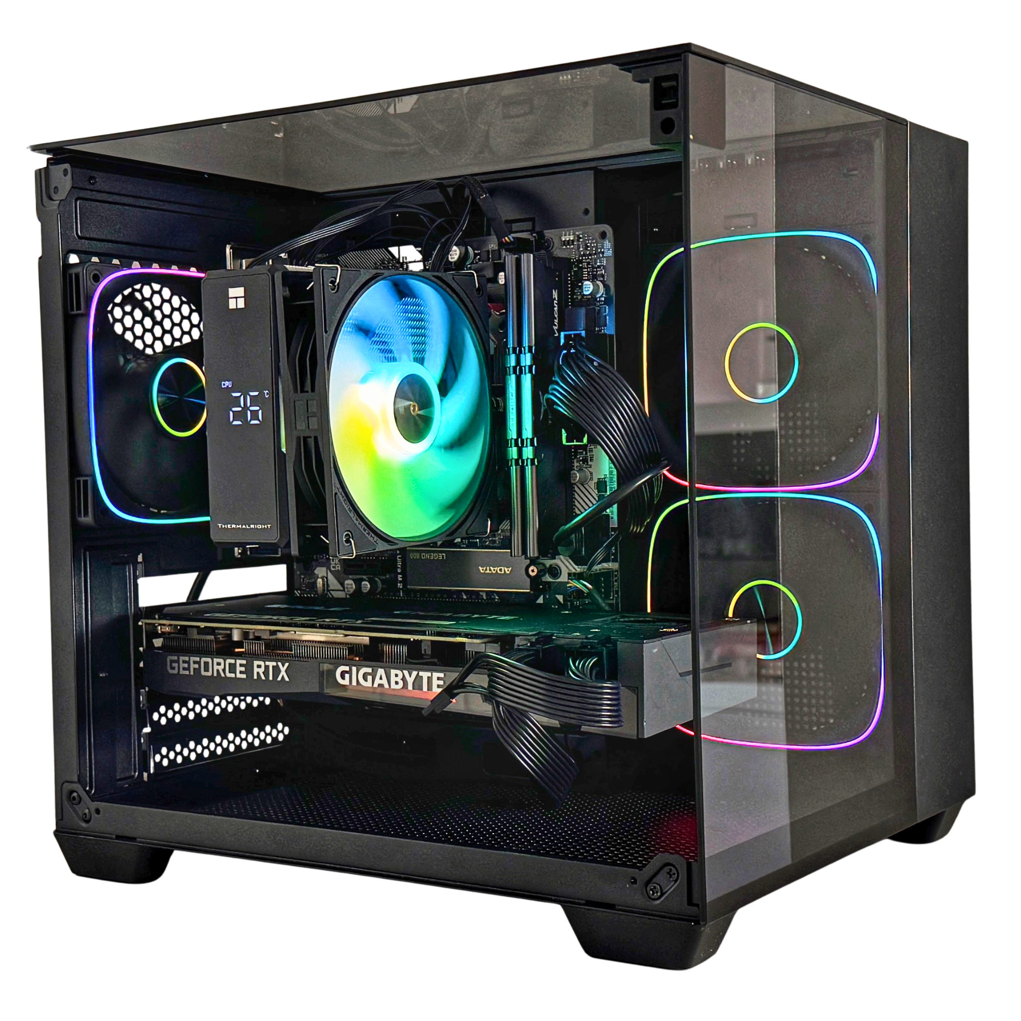 PC Bakery Core - RX 7600 - Ryzen 5 5500 - 16GB RAM - Black