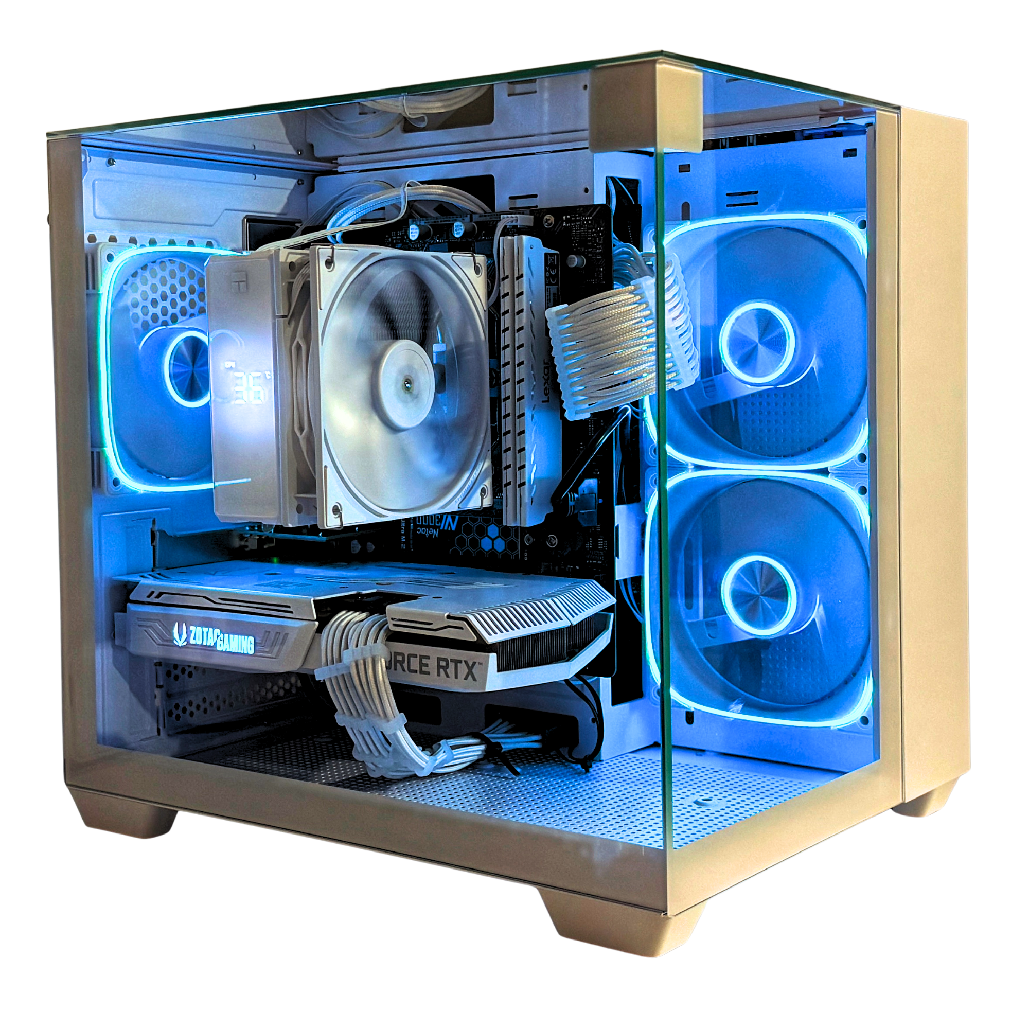 PC Bakery Core (Prebuilt) - RTX 3060 - Ryzen 5 5500 - 16GB RAM - White